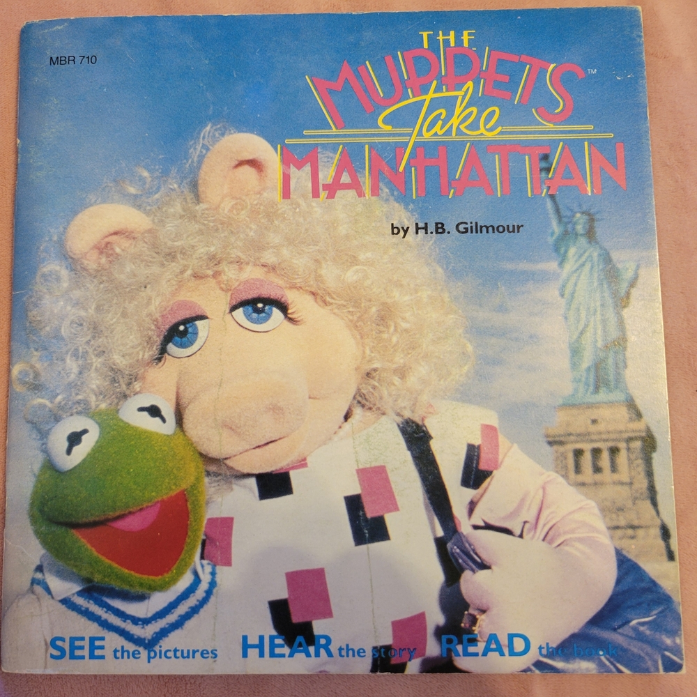The Muppets Take Manhattan Read Aling Book With Record